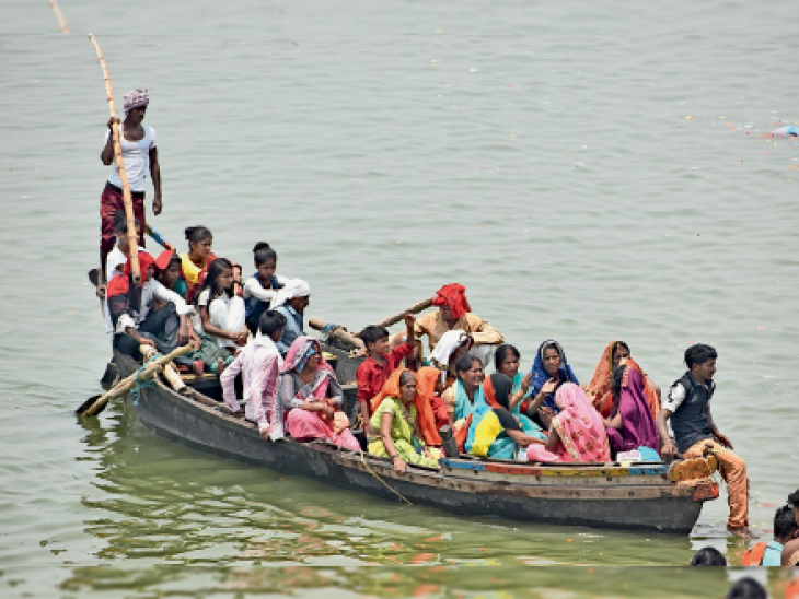 गंगा में नाव